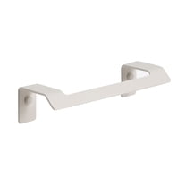 Slim matte white small towel bar. Bathroom towel rail. Colored bath accessories