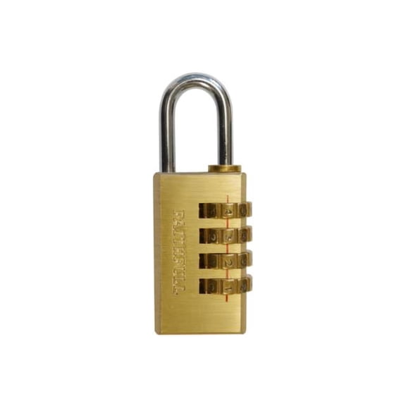 Faithfull - Brass Combination Padlock 20mm