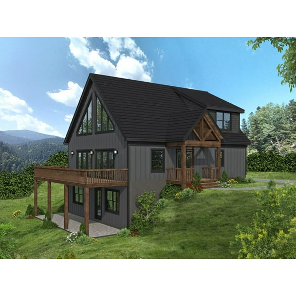 763-128022: Craftsman Farmhouse 4 Bed, 4 Bath Luxury Home Plan, 2882 Sq Ft: Full Blueprints with License to Build by Home Plan Marketplace - Lesuto