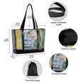 thumbnail image 2 of FORMRS Canvas Laptop Tote Bag for Women with 15.6" Computer Compartments Shoulder Handbag, Ocean Boat, 2 of 7