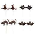 thumbnail image 5 of Opvise 2Pcs Cake Edge Card Funny Eye-catching Increase Atmosphere Happy Halloween Baking Cake Topper C, 5 of 8