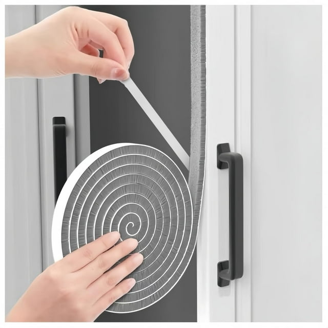 Cinta aislante para puertas, Ligiyoto, 10 m, color gris