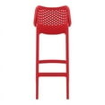 thumbnail image 5 of Pemberly Row Modern Resin Polypropylene Patio Bar Stool in Red, 5 of 7