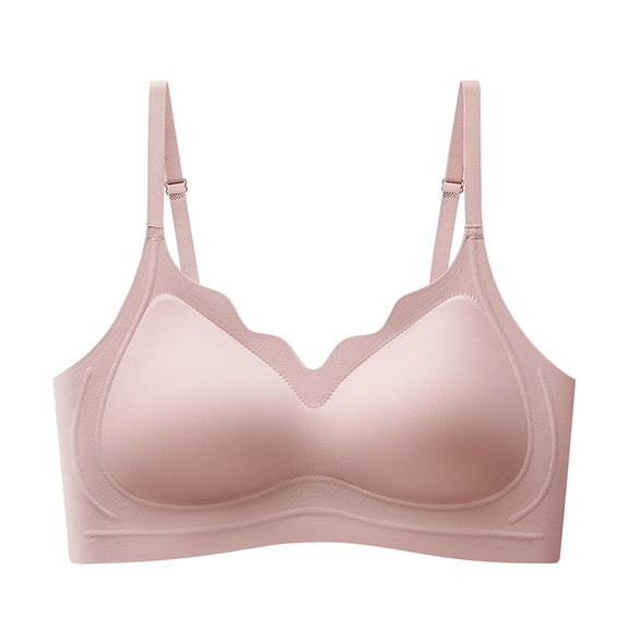 Cavosen T Shirt Bras for Women Plus Size Wireless Bras Push Up Full Coverage Stretch Bralettes Spaghetti Strap Breathable Everyday Underwear
