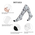 thumbnail image 5 of Lsque Sea Life Elements Pattern Sport Compression Socks for Men & Women 15-20 mmHg Knee High Nurse Pregnant Running Medical and Travel Athletic, 5 of 6