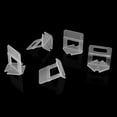 thumbnail image 2 of Peahefy 100pcs/Set Plastic Disposable Floor Wall Ceramic Tile Leveling Clips Spacers Tiling Tool, Tiling Tool, Tile Level Spacer, 2 of 8