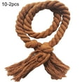 thumbnail image 2 of Travelwant 2Pcs Natural Cotton Curtain Tiebacks- Village Style Curtain Holdback Rope, Curtain Decorative Holdbacks for Rural Style Drapery Tieback, 2 of 6