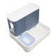 thumbnail image 5 of Comedero automático para gatos, simple, transparente, de gran capacidad, 2 en 1, alimentador de comida para mascotas y dispensador de agua para gatos y perros, color azul, 5 of 12