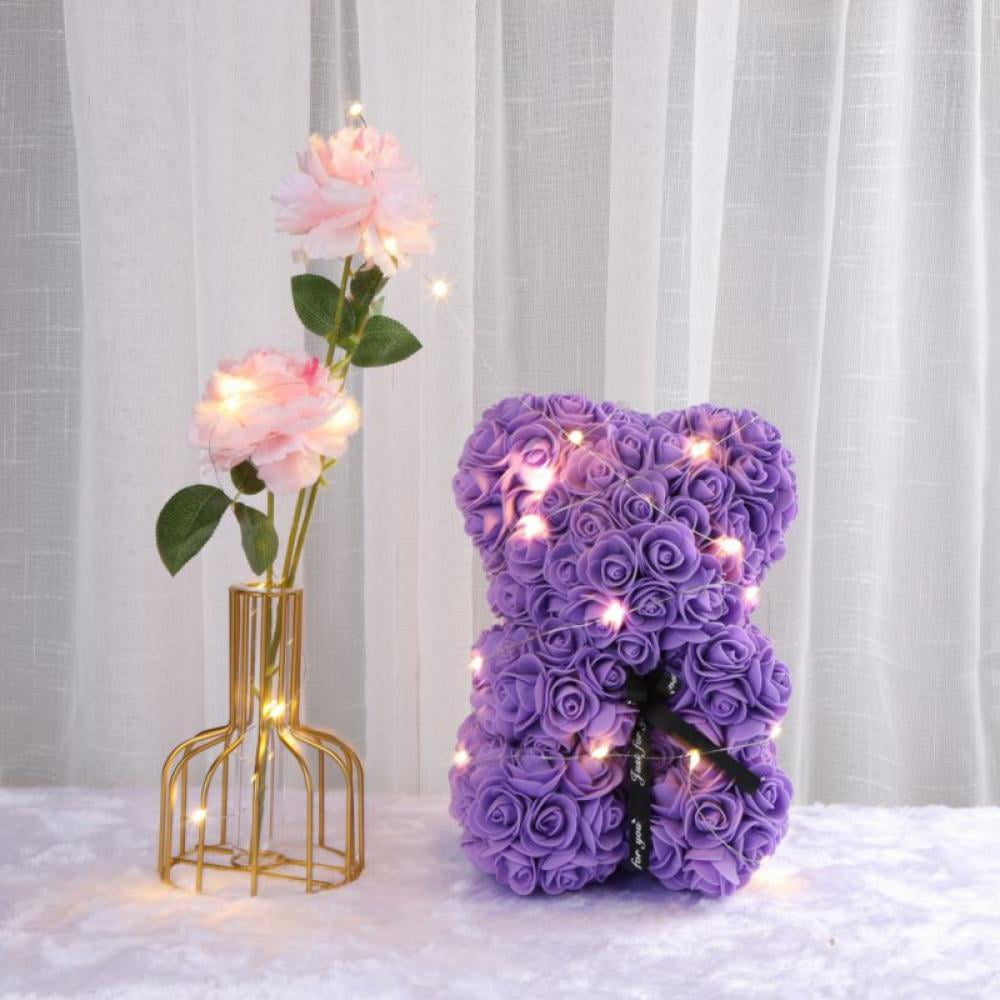 Rose Bear Flower Teddy Doll Panda Gift Foam with BOX  Birthday Wedding Valentine 