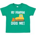 thumbnail image 3 of Inktastic My Pawpaw Loves Me Grandson Construction Truck Boys Toddler T-Shirt, 3 of 5