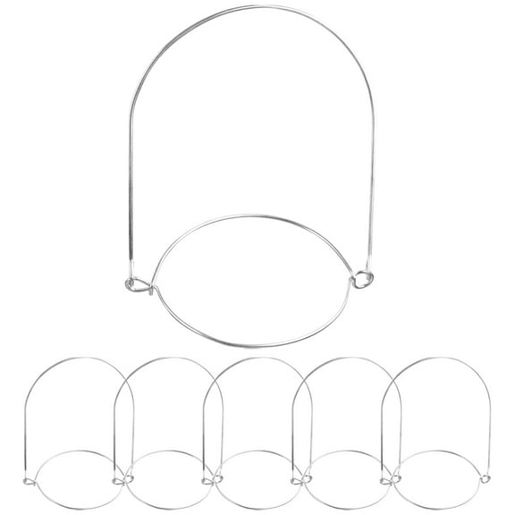 BRIGHTFUFU 6Pcs Mason Jar Hangers Stainless Steel Wire Handles For Kitchen Christmas Tree