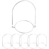 BRIGHTFUFU 6Pcs Mason Jar Hangers Stainless Steel Wire Handles For Kitchen Christmas Tree