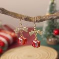 thumbnail image 6 of Yoyauz Christmas Earrings Women's Christmas Bow Gift Box Lightweight Earrings Cute Christmas Party Jewelry Gifts, 6 of 7