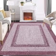 thumbnail image 2 of Area Rug 4x6 Entryway Rugs Washable Rug Modern Braided Print Rugs for Living Room Aesthetic Bedroom Carpet Non-Slip Non-Shedding Floor Mat Low Pile Farmhouse Home Office Foldable Thin Mat Pink, 2 of 7