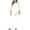 White, variant on Women's Casual 2 Piece Sets Trendy Irregular Chiffon Wide Leg Pant Sets Dressy Pant Suits 2XL