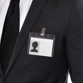 thumbnail image 2 of HOARBOEG 12 Pack ID Badge Holder Card Protector 4 X 3 in Record ID Card Name Tag Badge Cards Holder Clear Vinyl Plastic Sleeve with Waterproof Type Resealable Zip, 2 of 4