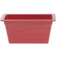 thumbnail image 2 of HUBERT 1/3 Size Red Melamine Cold Food Pan - 12 1/2"L x 6 3/4"W x 6"H, 2 of 2