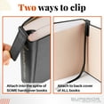 thumbnail image 4 of Superior Essentials Planner Magnetic Bookmark - Genuine Leather, Single Long Ribbon Bible Bookmark for Book Lovers - Amplify Your Love for Books with Our Elegant Ribbon Page Marker 7PC, 1 of Each, 4 of 9