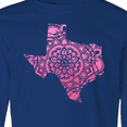 thumbnail image 4 of Inktastic Texas Silhouette Mandala Long Sleeve Youth T-Shirt, 4 of 5