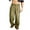 Green, variant on Lovskoo Men's Cotton Linen Pants Solid Color Loose Casual Button Zipper Full Length Pants Gray