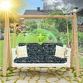 thumbnail image 6 of Porch Swing Cushion Thicken 4", 63" Swing Cushions 2-3 Seater Replacement, Waterproof Bench Cushions with Backrest, Anti-Fading Patio Swing Chair Pads for Outdoor Garden Furniture, 6 of 7