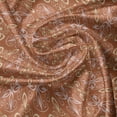 thumbnail image 5 of Ambesonne Abstract Valance Pack of 2, Leaves Circles Ornaments, 54"X18", Cinnamon and Ecru, 5 of 5