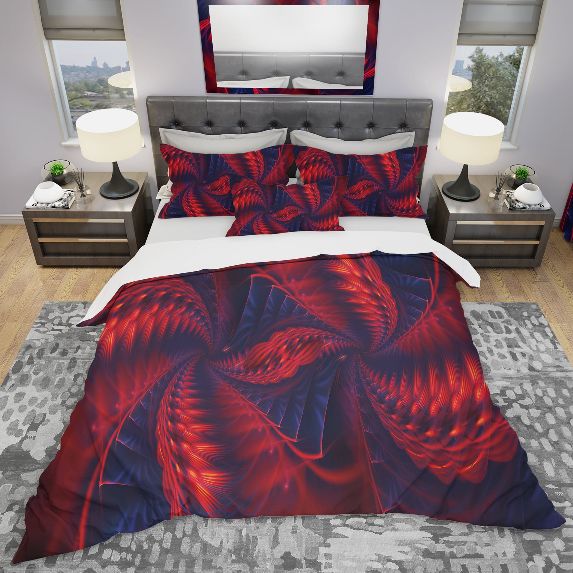 Designart 'Kaleidoscope' Modern & Contemporary Duvet Cover Set