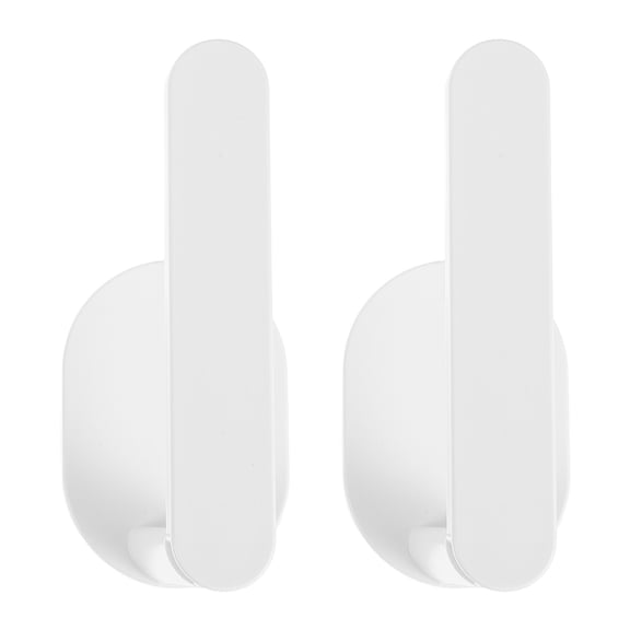 Toyandona 2Pcs White Bathroom Scale Holder Wall Mounted No Drill Adhesive Adjustable Storage Rack