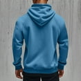 thumbnail image 4 of COSFO Mens Jacket Workout Hooded Blue Sweatshirts Full Zip Long Sleeve Loose Fit with Pockets Sport Coats for Men, 4 of 5