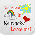 thumbnail image 4 of Inktastic Someone in Kentucky Loves Me Boys or Girls Baby Bib, 4 of 4