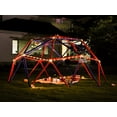 thumbnail image 5 of Zupapa 10FT Dome Climber, Supports 1000LBS Outdoor Playset, Upgraded Decagonal Geo Dome Climber and Easy Assembly Play Equipment for Kids, Purple & Red, 5 of 9