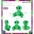 thumbnail image 3 of DolliBu Plush Alien Stuffed Toy – Soft Huggable Green Alien, Adorable Space Creature Plushie Toy, Cute Weird Cuddle Gifts, Super Soft Plush Doll Galaxy Toy for Kids and Adults - 18 Inches, 3 of 7