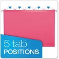 thumbnail image 4 of Reinforced Hanging File Folders, Letter Size, Pink, 1/5 Cut, 25/BX (4152 1/5 PIN), 4 of 8