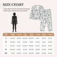 thumbnail image 4 of Pofeuu Bicycle Print Womens Pajamas Set Long Sleeve Sleepwear Button Down Nightwear Soft Pj Lounge Sets Button Down Pajamas Women-Medium, 4 of 7