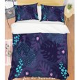 thumbnail image 1 of 3D Purple Leaves Funda de edredón Juego de ropa de cama Fundas de almohada 117, 1 of 2