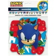 thumbnail image 2 of 6.5 foot Sonic The Hedgehog Happy Birthday Jointed Banner (1 Pack) - Party Supplies Decorations, 2 of 4