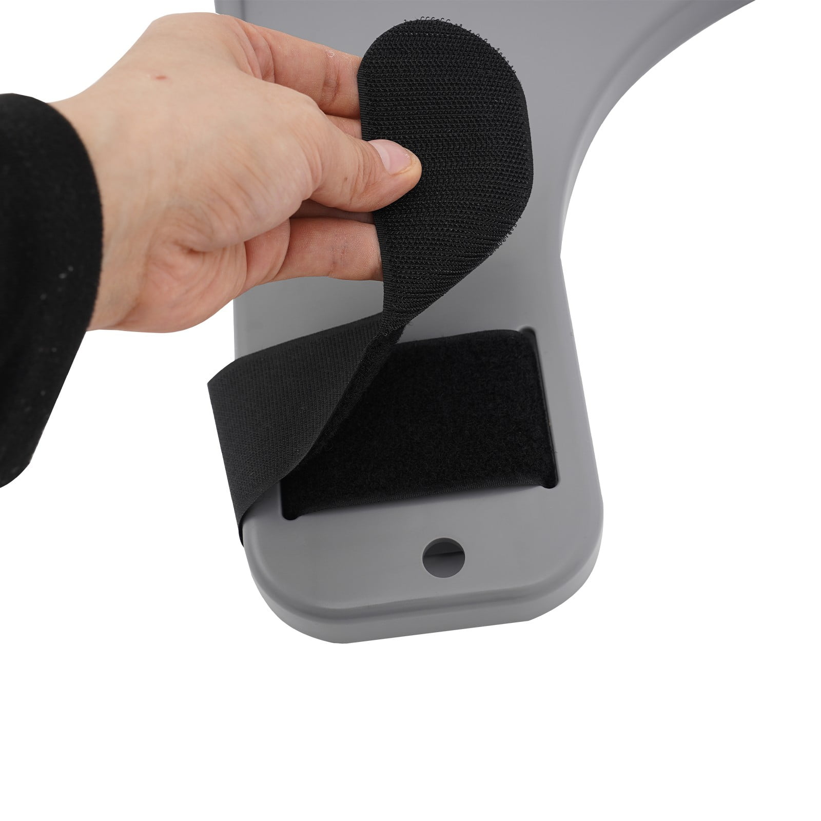 TFCFL White/Gray Wheelchair Table Board Wheelchair Lap Tray with Cup Holder & 4 Hooks 22.83x20.87inch