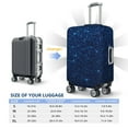 thumbnail image 6 of Daiia Sparkling Blue Glitter Luggage Cover, Thickened Washable Travel Luggage Covers, Elastic Unique Baggage Covers for 18-20 inch Luggage-X-Large, 6 of 9