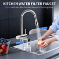 thumbnail image 6 of FEELSO Pull-Down Kitchen Faucet with Filtration, High Arc, 1 & 3-Hole Install, Farmhouse Sink, 6 of 11