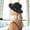 Black, variant on HNMKIU Elegant Pearl Panama Fedora Hat for Women Summer Fashion Accessory Khaki,One Size