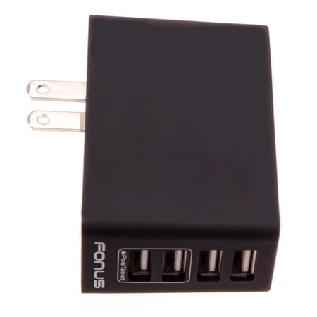 34W Home Charger for T-Mobile REVVL 6 PRO 5G Phone - 4-Port USB 6.8A Wall AC Plug Power Q3W Compatible With REVVL 6 PRO 5G