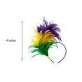 thumbnail image 4 of Nicky Bigs Novelties Carnival Burlesque Festival Feather Headpiece - Lightweight Multi-color One Size, 4 of 4