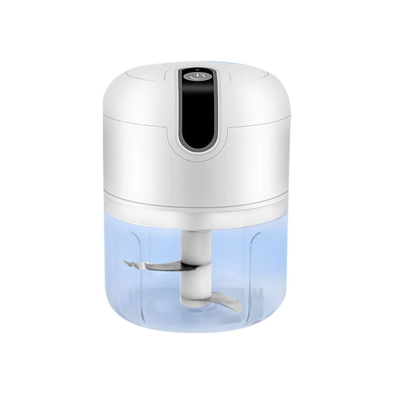 Electric Mini Garlic Chopper, Cordless USB Food Processor with Portable Veggie Mincer, Rechargeable Kitchen Blender for Onion, Ginger, Chili, Meat, Spices, Baby Food, and Daily Meal Prep, A