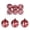 Red-RD Home Decor, variant on Wholesale karymi Shimmering 6 Pcs Gold Glitter Wave Hollow Christmas Ornaments 2.4-Inch Set for Festive Tree Decor Gift Ideas