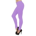 thumbnail image 2 of Vivian's Fashions Extra Long Leggings - Cotton, Misses Size (Lavender, 4X), 2 of 3