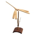 thumbnail image 4 of Bamboo Propeller Flying Helicopter Toy, Nostalgic Ornaments, Bamboo Dragonfly Toy, Balancing Dragonfly for Aniversary, Holidays Gift Party Favor dark brown, 4 of 8