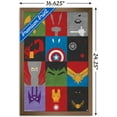 thumbnail image 3 of Marvel Comics - Avengers - Minimalist Grid Wall Poster, 14.725" x 22.375", Framed, 3 of 3