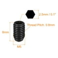 thumbnail image 2 of Bola Punto Tornillos Unique Bargains 10uds M5 x 8mm Acero alto carbono, 2 of 7