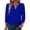 Blue-A#60521nn, variant on Womens Tops 3/4 Sleeve Puff Shoulder Womens Shirts V-Neck Button Cuff Tunic Tops for Women Summer Boho Womens Blouses
