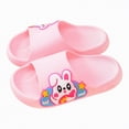 thumbnail image 5 of kpoplk Toddler Slides Slipper Bunny Pillow Sandals Summer Quick Dry Bathroom Slides Beach Water Non-Slip Kids Shower Shoes(Red,11), 5 of 5